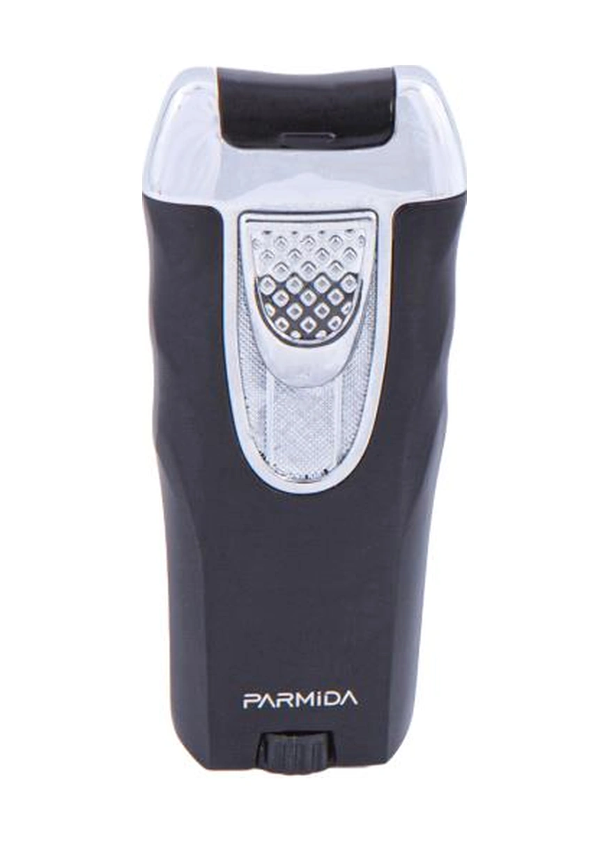 Tek Torch Pürmüz Siyah-gümüş Puro Çakmağı - Tr4728