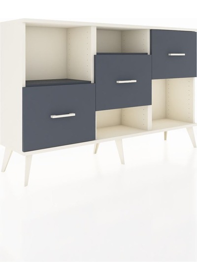 Arges Konsol 2 Raflı 3 Çekmeceli 132x30x83 Aytaşı-antrasit/antrasit Antrasit/antrasit Arges Konsol 2 Raflı 3 Çekmeceli 132x30x83 Aytaşı-antrasit/antrasit Antrasit/antrasit
