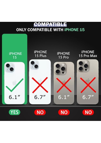 Apple Uyumlu iPhone 15 Kılıf Şeffaf Kamera Korumalı Soket 3D
