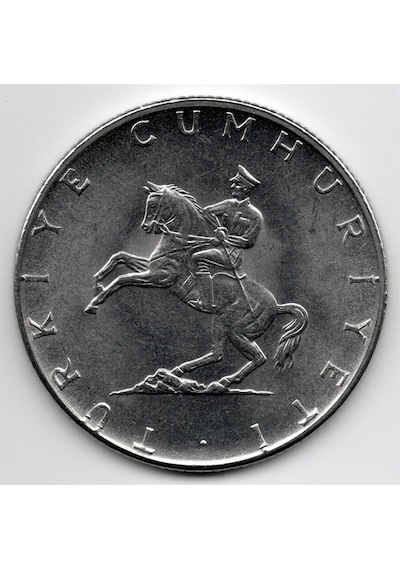 5 Lira 1975 Çil Eski Madeni Para