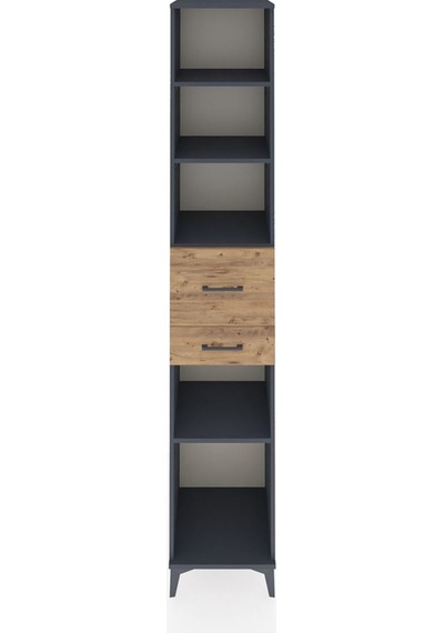 Hyperion Dolap 4 Raflı 2 Çekmeceli 44x44x243 Antrasit-çam Antrasit Hyperion Dolap 4 Raflı 2 Çekmeceli 44x44x243 Antrasit-çam Antrasit
