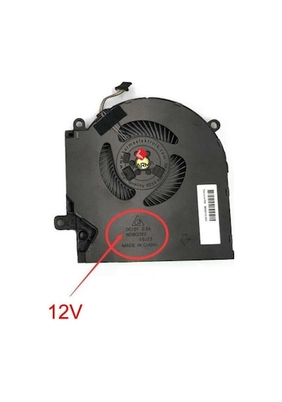 Hp Omen 15-en1006nt 39c45ea Uyumlu Notebook Gpu, Ekran Kartı Fanı - 12v - Sol