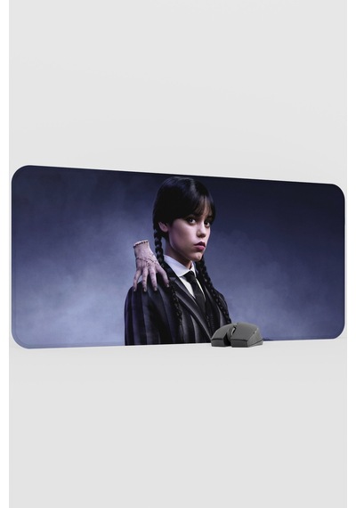 Wednesday V2 90x40 Xxl Gaming Kauçuk Kaymaz Taban Mouse Pad Fare Altlığı
