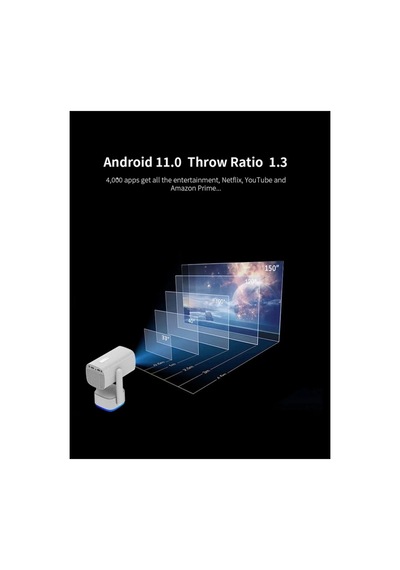 K2 Şarjlı Projeksiyon 4k Bt Wifi Android Taşınabilir Led Projektör Ev Sinema Açık Hava Tv