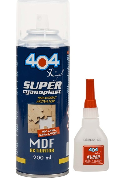 Süper Hızlandırıcı Mdf Aktivatör 400 Ml + 100 Gr Hızlı Yapıştırıcı