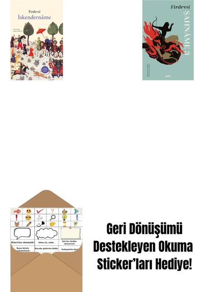 İskendernâme Ciltli + Şahnâme 3 + Okuma Sticker'ları