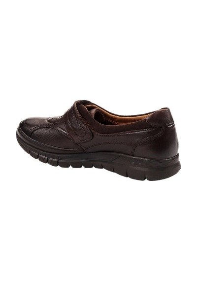 Forelli 29445-G Iris Kahve Kadın Comfort Deri Ayakkabı Çok Renkli