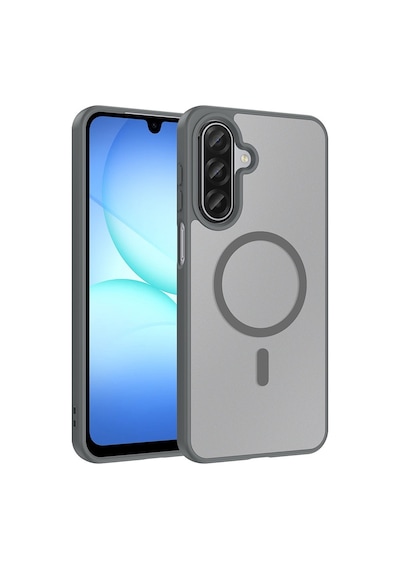 Galaxy A26 Kılıf Magsafe Kamera Korumalı Mat Parmak İzi Tutmayan Pazarplus Gri