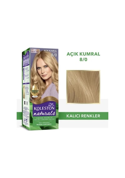 Koleston Naturals Set 8-0 Açık Kumral