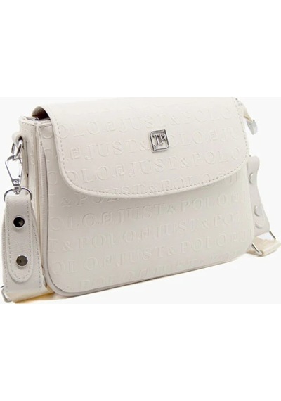 Just Polo Kadın Ayarlanabilir Askılı Şık El & Omuz Çantası Ve Cüzdanı Kombin Shopper Krem