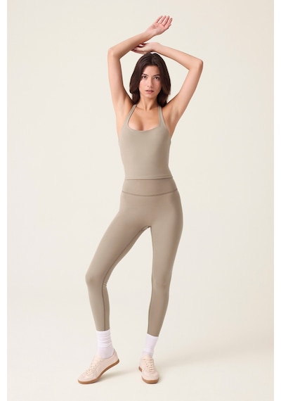 Los Ojos X Ece Vizon Yüksek Bel Spor Tayt Mono Leggings Vizon
