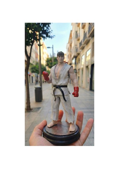 Eselya3d Street Fighter Ryu - Street Fighter Premium Collectibles Figur-ryu Hoshi Figür 25cm-fanart