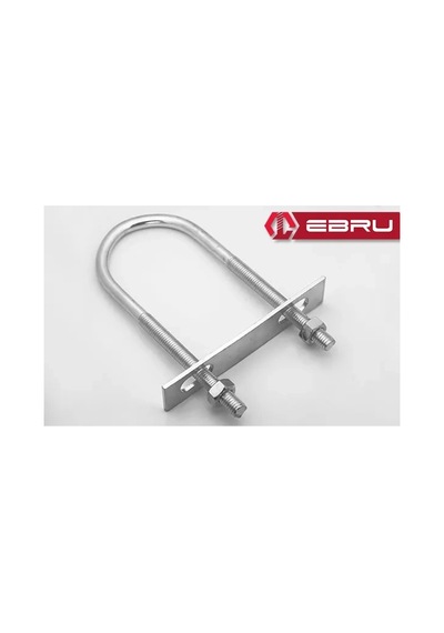 U Civata, Karşılık Demiri + Somunlu - M10x60 - 20 Set Çok Renkli