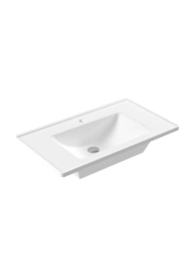 Serel - Star Tezgah Etajerli Lavabo Beyaz 80 Cm  - 3035txs110h- Diğer