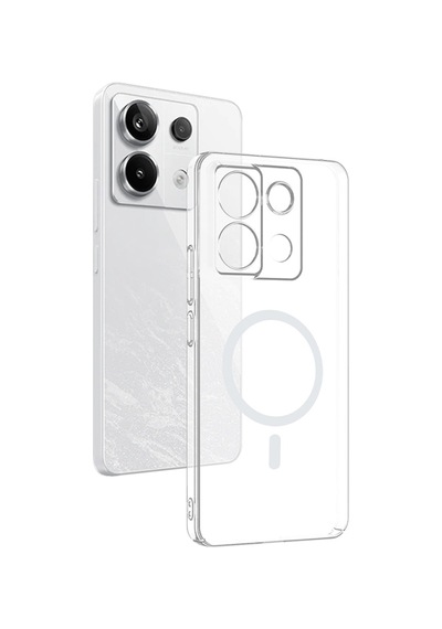 Redmi Note 13 Pro 4g Kılıf Magsafe Özellikli Şık Sert Ve İnce London Premium Pc Kapak Renksiz