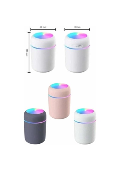 Rgb Işıklı Ulrasonik Ledli Hava Nemlendirici Buhar Makinesi Buhardanlık - Hs08377920-5251 Renkli