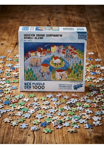 Hüseyin Rahmi Gürpınar'ın Renkli Alemi 1000 Parça Puzzle Yap-boz