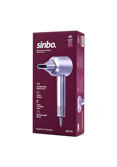 Mavi Bldc Turbo Motor Saç Kurutma - Şekil Makinesi 1500w 3-kdm.hız 4-kdm.ısıayar Sıcak-ılık-hafif-so