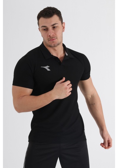Diadora Alto Kamp Polo T-Shirt Siyah