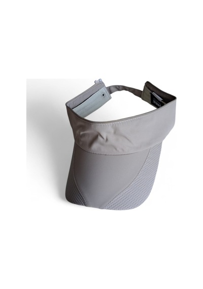 İldeşli Çift Kulanımlı Vizor Ve Spor Outdoor Cap Üskısmı Açılabilen İthal Şapka Açık Gri