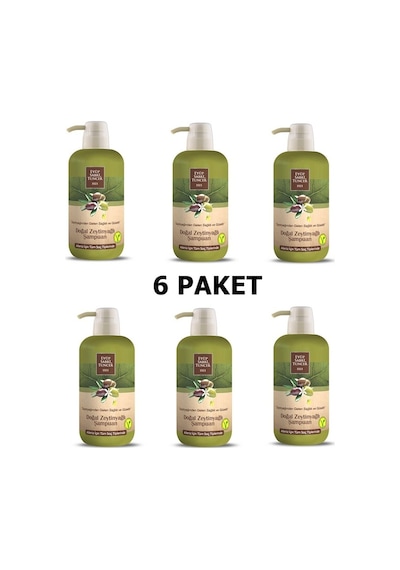 Eyüp Sabri Tuncer Doğal Zeytinyağlı Şampuan 6 x 600 ML