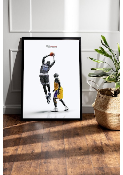Shaquille O'neal Çerçeveli Tablo - Basketbol Nba Posteri Tablo