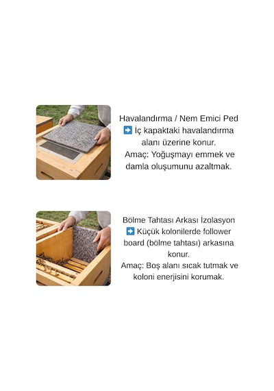 Keçecimemett 50 42 Arı Kovanı Yalıtım Keçesi Isı Ve Nem Dengeleyici Keçe İçi İzolasyon Kışlık Koruma 1 Adet