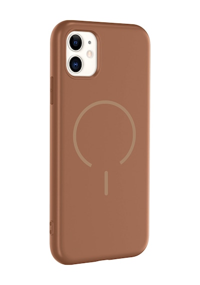 Apple Uyumlu iPhone 11 Kılıf M-safe Şarj Özellikli Ata Meta Kapak - Mürdüm Mürdüm
