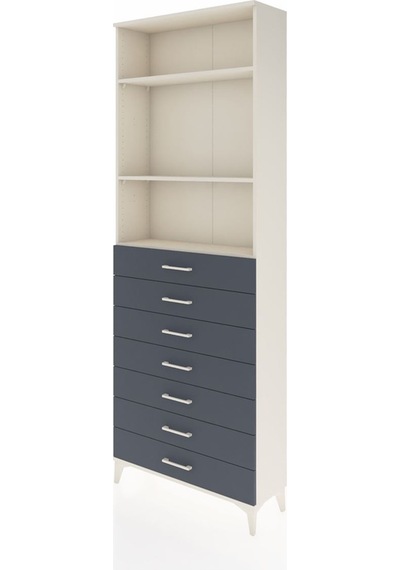 Arges Dolap 3 Raflı 7 Çekmeceli 88x30x243 Aytaşı-antrasit Aytaşı Arges Dolap 3 Raflı 7 Çekmeceli 88x30x243 Aytaşı-antrasit Aytaşı