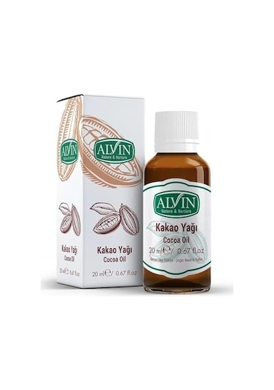 Alvin Kakao Yağı, Soğuk Sıkım,yüzde Yüz Saf Ve Doğal, 20 Ml