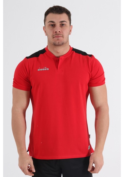 Diadora Muline Bebe Yaka T-Shirt Kırmızı