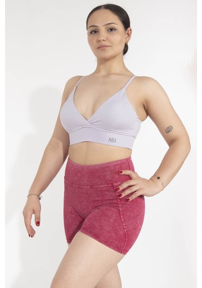 Nature The Brand Kadın Dikişli Dekolteli Sporcu Sütyeni - Hızlı Kuruyan,yoga Bra,toparlayıcı Bra,antreman Bra Beyaz