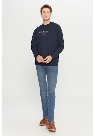 AC&Co / Altınyıldız Classics Erkek Lacı 2 İplik Pamuklu Standart Fit Normal Kesim Bisiklet Yaka Sweatshirt Lacı