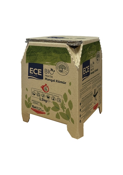 Ece Bio Pratik Mangal Kömürü 1.5 Kg 3 Adet