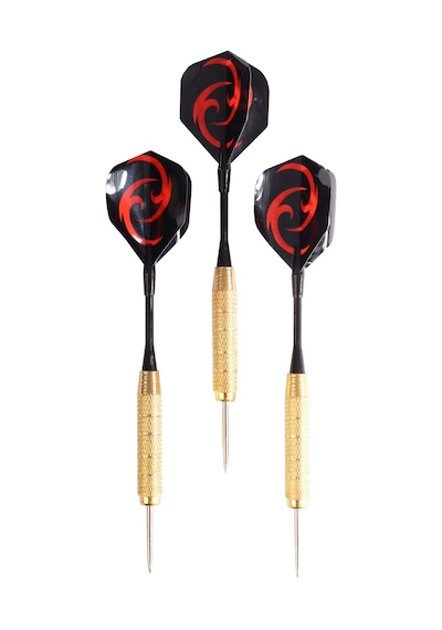 Delta Dart Oku 3'lü Set Çelik Uç + Pirinç Gövde+Renkli Kanat 24 G