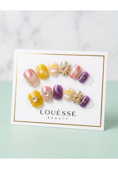 Louésse Fresh Mix Takma Tırnak 12 Li Renkli Minimal Desenli Günlük Fresh Nail