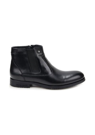 Pierre Cardin 1196063 Hakiki Deri Erkek Klasik Günlük Bot Siyah