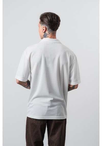 Respire Erkek Senor Yazılı Polo Yaka Regular Fit T-shirt Ekru Respire Erkek Senor Yazılı Polo Yaka Regular Fit T-shirt Ekru