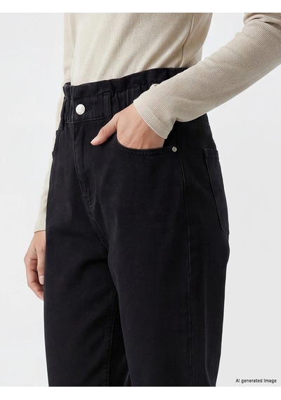 LC Waikiki Lcwaıkıkı Classic Siyah Beli Lastikli Slim Fit Kadın Jean Pantolon Blakız Çocuk LC Waikiki Lcwaıkıkı Classic Siyah Beli Lastikli Slim Fit Kadın Jean Pantolon Blakız Çocuk