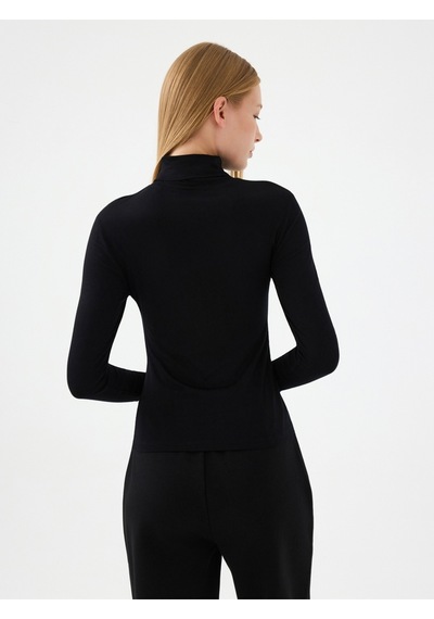 LOFT Slim Fit Kadın Bluz U.kol Lf2041243 Q1.v1 Siyah