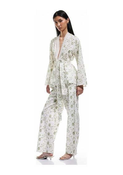 Koton Pamuklu Floral İşlemeli Fisto Kruvaze Oversize Kimono Ceket Yeşil Desenli 5sak50029pw Yeşil Desenli Koton Pamuklu Floral İşlemeli Fisto Kruvaze Oversize Kimono Ceket Yeşil Desenli 5sak50029pw Yeşil Desenli