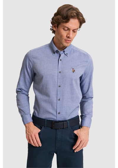 U.s. Polo Assn. Erkek Lacivert Gömlek Basic 50322343-vr033