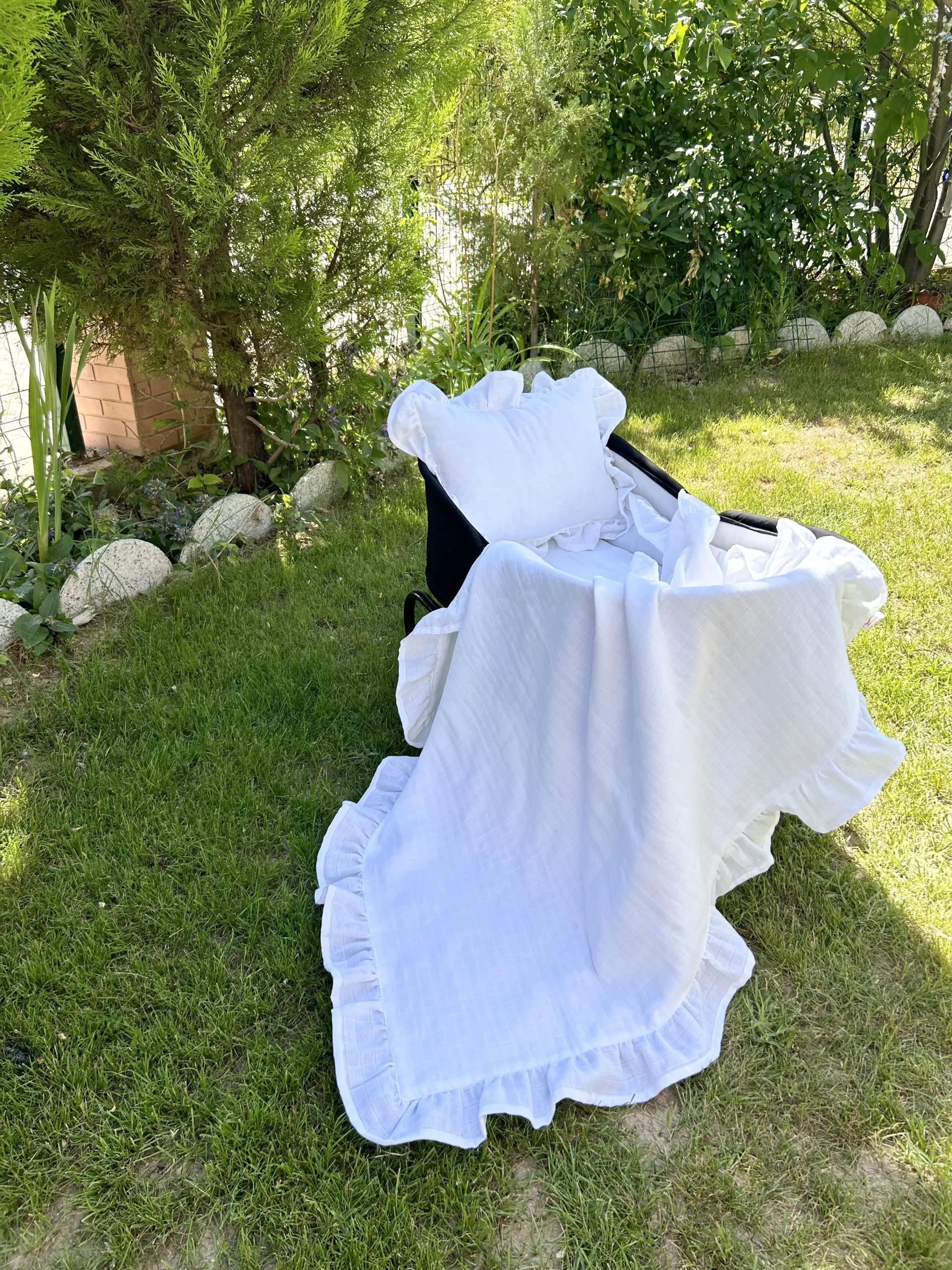 %100 Pamuk Mini Set Uyku Matı Battaniye Ve Baş Yastığı
