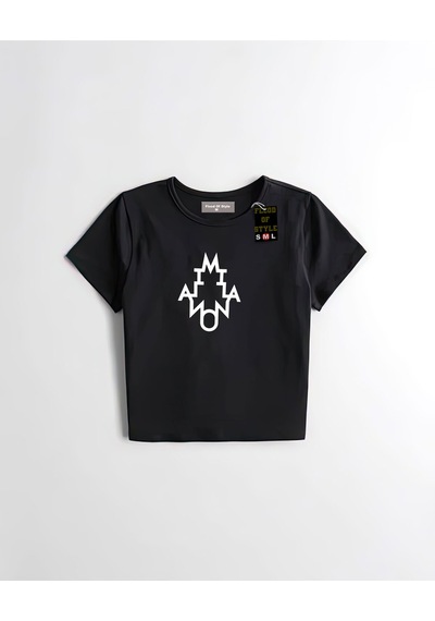 Flood Of Style Siyah Babby Tee Milano Özel Tasarım