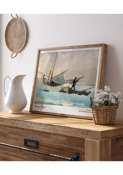 Çerçevesiz Poster Winslow Homer Yelken İstifleme