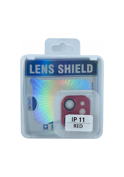 Apple Uyumlu iPhone 12 Mini 11 Metalik Seri Kamera Lens Koruyucu Kırmızı