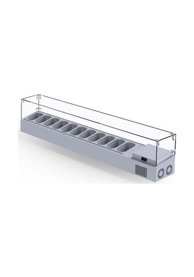 Iceinox Set Üstü Saladbar Cam Kapak Gn 1/4-150: 11 Adet