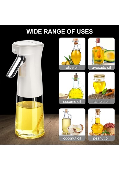 Lexroo Pişirme İçin Zeytinyağı Püskürtücü, 240ml Zeytinyağı Sprey Şişesi Çok Renkli
