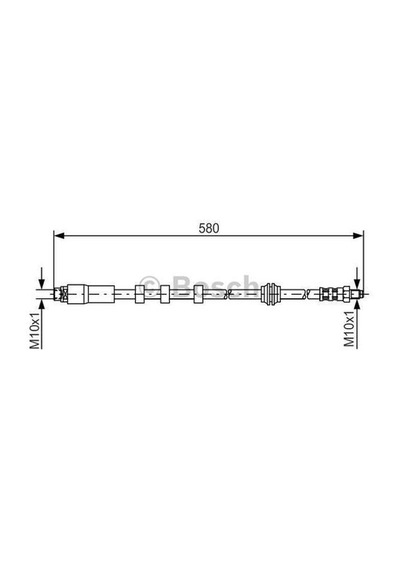 Bosch 1987476093 Fren Hortumu Ön Bmw E60 E61 E63 E64 34326760909