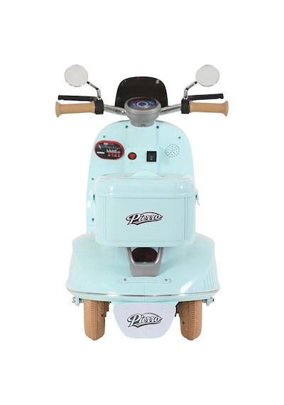 TıfılToys Vespera Pierro Uzaktan Kumandalı 6v Led Işıklı Arka Sepetli Çocuk Akülü Motor/scooter 3-6 Yaş Mavi